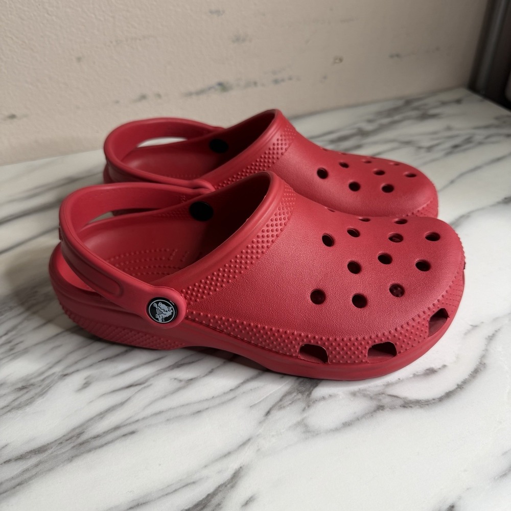 Crocs Classic Clog Red Men's Size 5 Womens 7 Slip On Comfort Casual Shoes